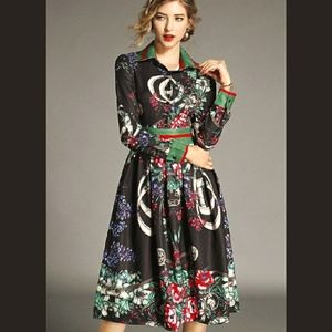 NWOT Fall/Winter Designer Inspired Luxury Dress